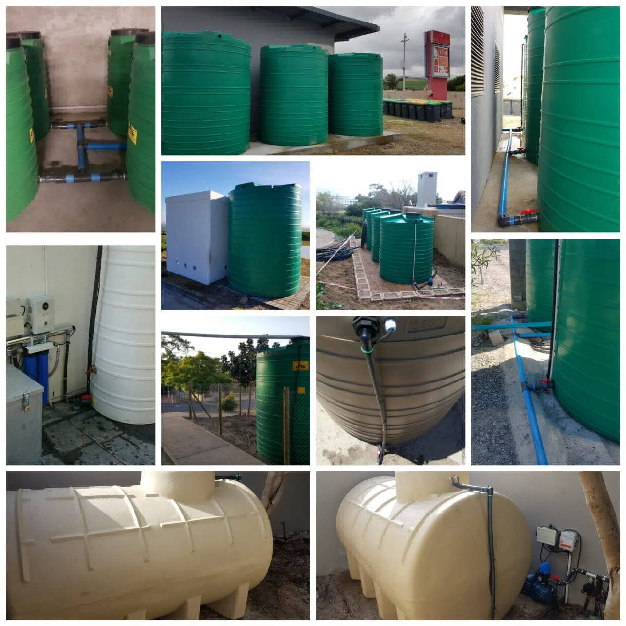 Water tank installations at homes and businesses across Cape Town